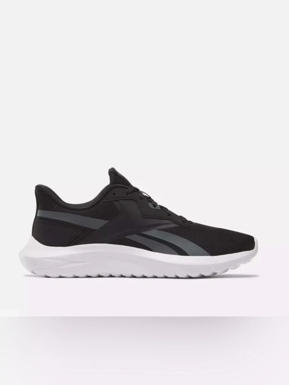 Reebok Women's Black and Gray Cushion Run Sneakers